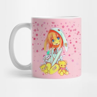 teddy bear anime girl Mug